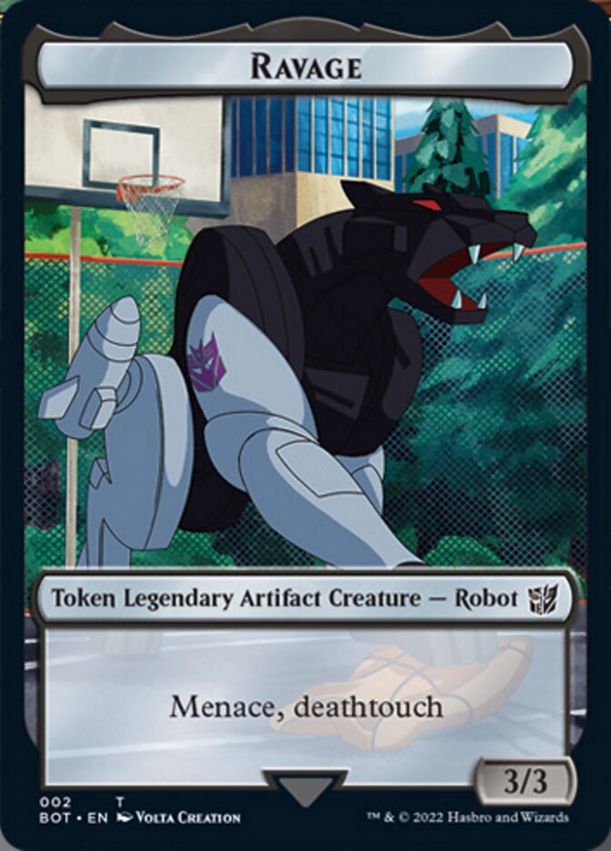 Powerstone // Ravage Double-Sided Token [The Brothers' War Tokens] Foil