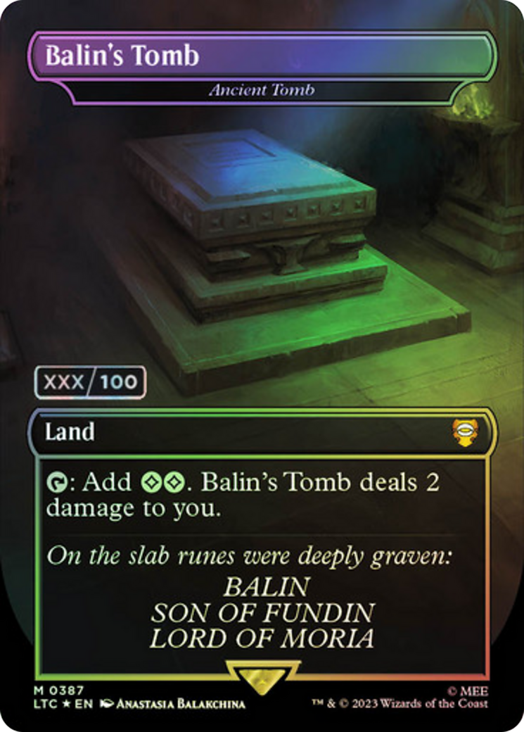 Ancient Tomb (LTC-387) - Tales of Middle-earth Commander / Balin's Tomb (Borderless) Foil