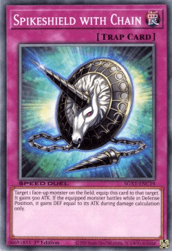 Spikeshield with Chain [SGX1-ENC19] Common - Josh's Cards