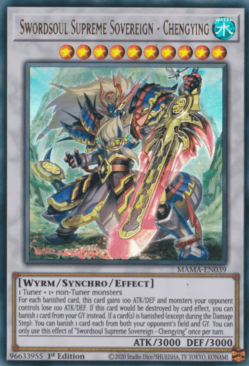 Swordsoul Supreme Sovereign - Chengying [MAMA-EN039] Ultra Rare - Josh's Cards