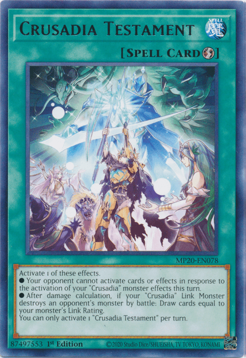 Crusadia Testament [MP20-EN078] Rare - Josh's Cards