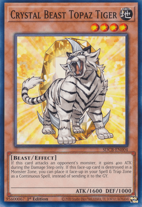 Crystal Beast Topaz Tiger [SDCB-EN004] Common - Josh's Cards