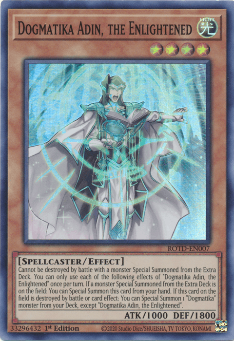 Dogmatika Adin, the Enlightened [ROTD-EN007] Super Rare - Josh's Cards