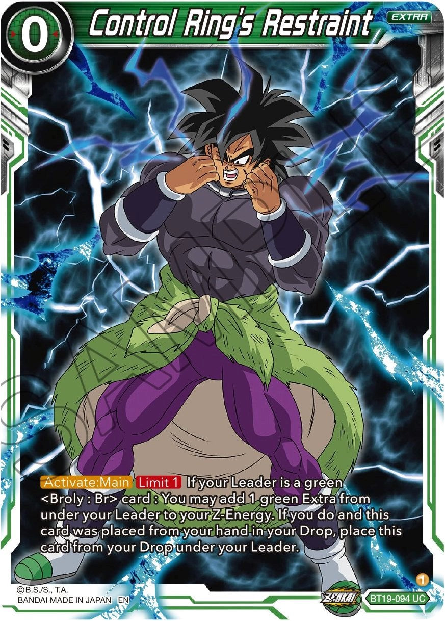 Control Ring's Restraint (BT19-094) [Fighter's Ambition] Parallel Foil
