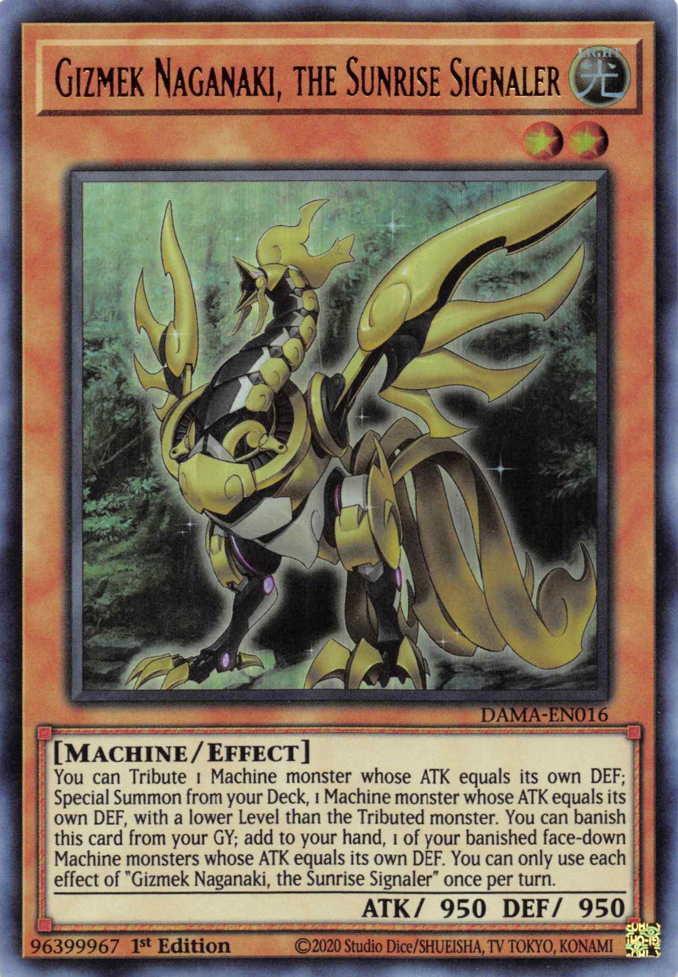 Gizmek Naganaki, the Sunrise Signaler [DAMA-EN016] Ultra Rare - Josh's Cards
