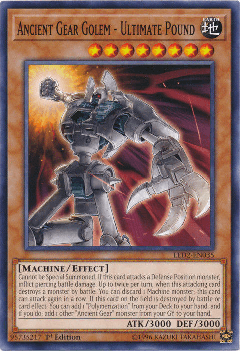 Ancient Gear Golem - Ultimate Pound [LED2-EN035] Common - Josh's Cards