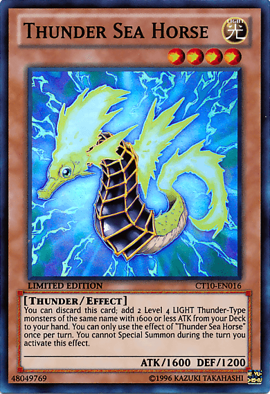 Thunder Sea Horse [CT10-EN016] Super Rare - Josh's Cards