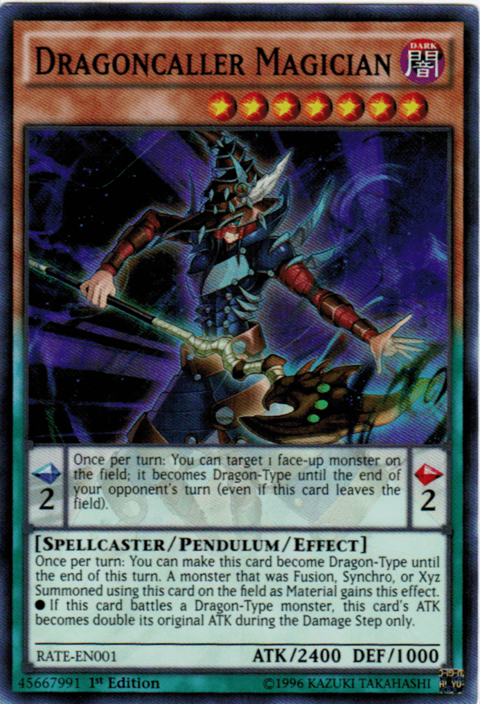 Dragoncaller Magician [RATE-EN001] Super Rare - Josh's Cards