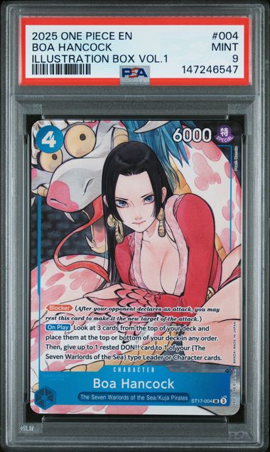 Boa Hancock Illustration Box Vol. 1 Promo ST17-004 PSA 9