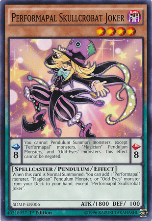 Performapal Skullcrobat Joker [SDMP-EN006] Common - Josh's Cards