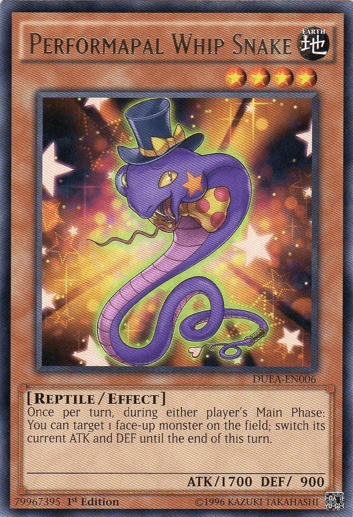 Performapal Whip Snake [DUEA-EN006] Rare - Josh's Cards