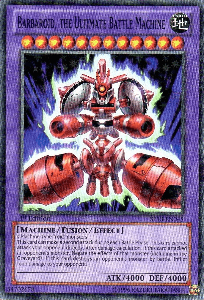 Barbaroid, the Ultimate Battle Machine [SP13-EN045] Starfoil Rare - Josh's Cards