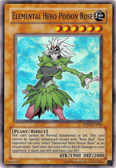 Elemental Hero Poison Rose [PP02-EN006] Super Rare - Josh's Cards