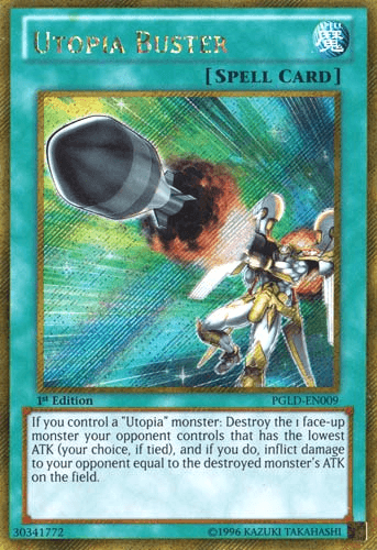 Utopia Buster [PGLD-EN009] Gold Secret Rare - Josh's Cards