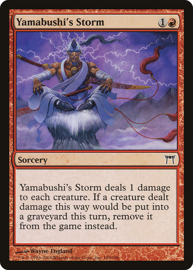 Yamabushi's Storm (CHK-199) - Champions of Kamigawa Foil
