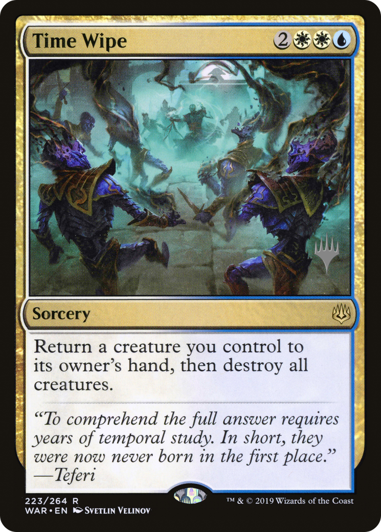 Time Wipe (PPELD-223P) - War of the Spark Promos Foil