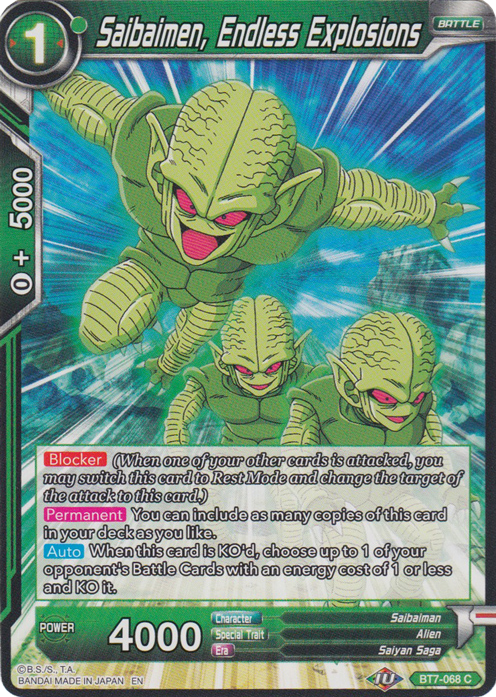 Saibaimen, Endless Explosions (Reprint) (BT7-068) [Battle Evolution Booster] Parallel Foil