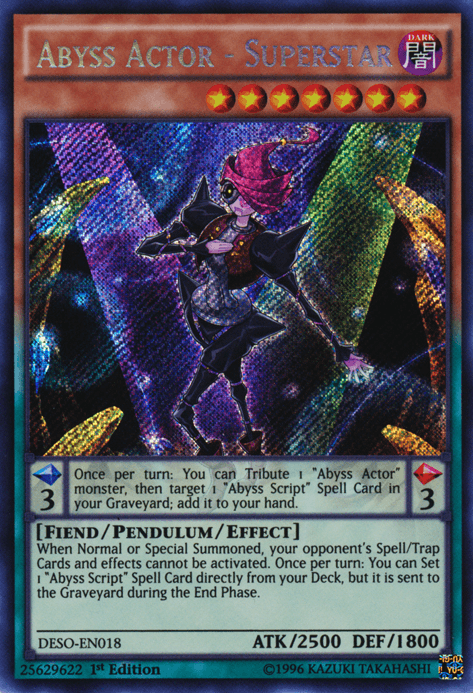 Abyss Actor - Superstar [DESO-EN018] Secret Rare - Josh's Cards