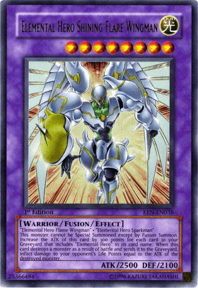 Elemental Hero Shining Flare Wingman [EEN-EN036] Ultra Rare - Josh's Cards