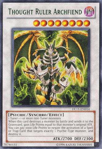 Thought Ruler Archfiend (Green) [DL11-EN014] Rare - Josh's Cards