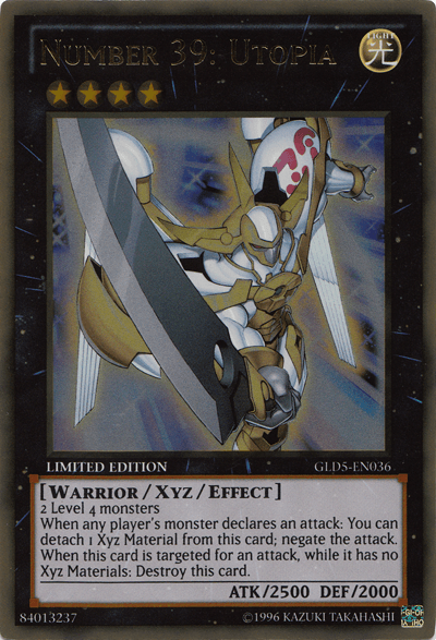 Number 39: Utopia [GLD5-EN036] Gold Rare - Josh's Cards