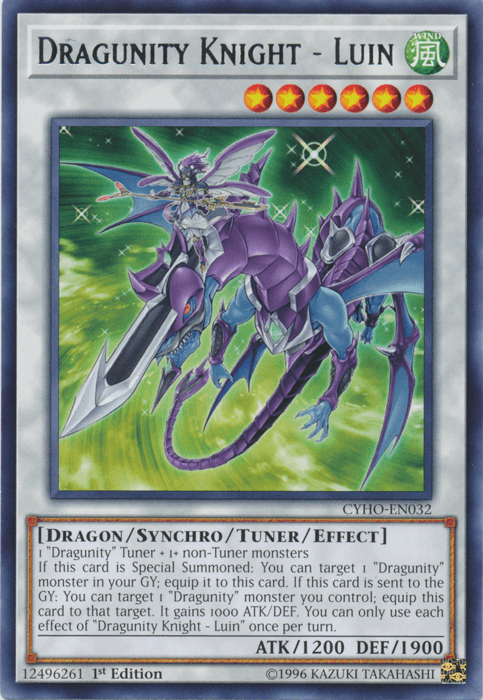 Dragunity Knight - Luin [CYHO-EN032] Rare - Josh's Cards