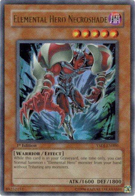 Elemental HERO Necroshade [YSDJ-EN000] Ultra Rare - Josh's Cards