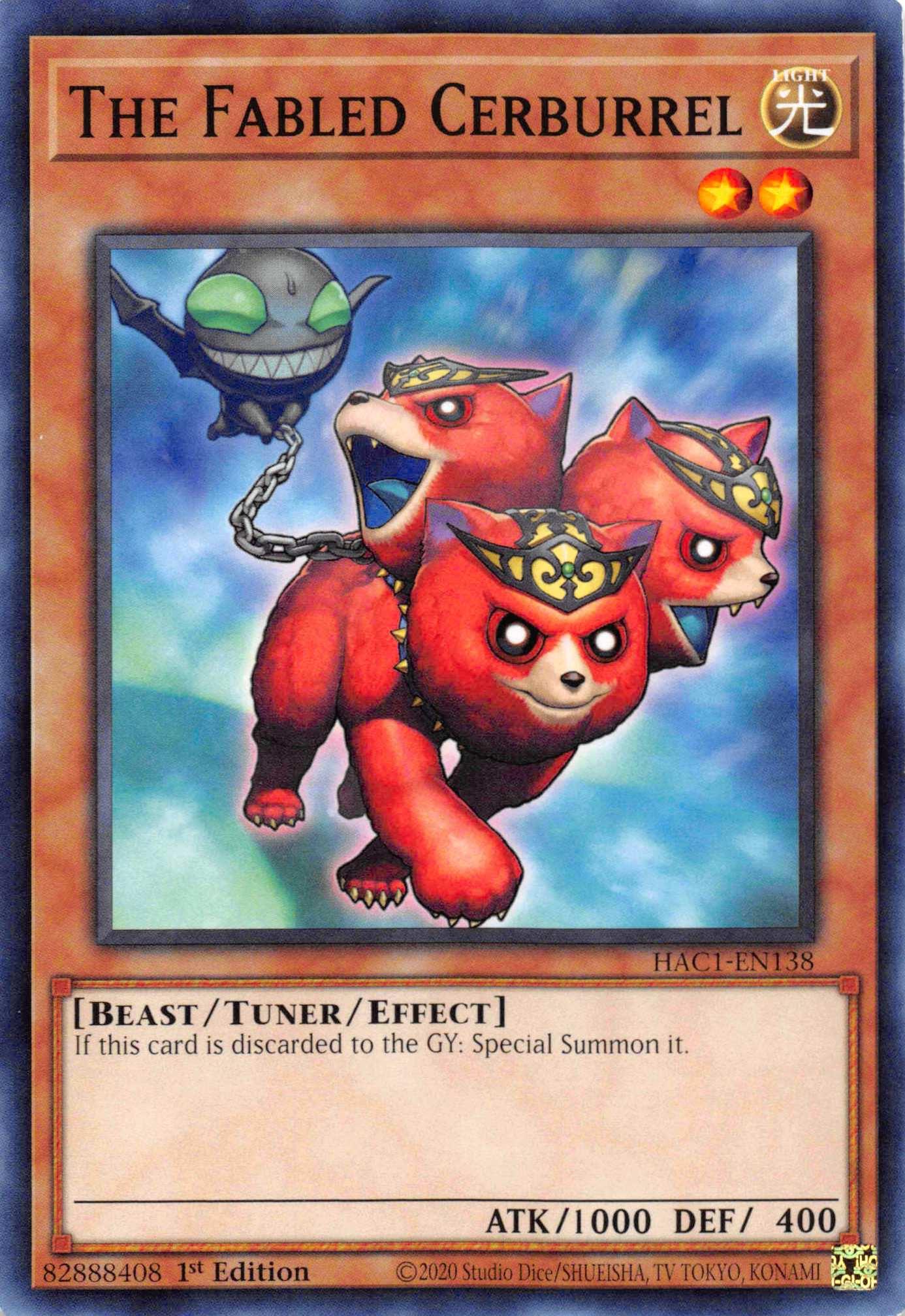 The Fabled Cerburrel (Duel Terminal) [HAC1-EN138] Parallel Rare - Josh's Cards