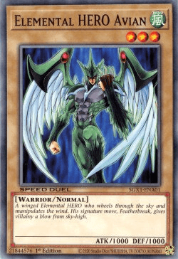 Elemental HERO Avian [SGX1-ENA01] Common - Josh's Cards
