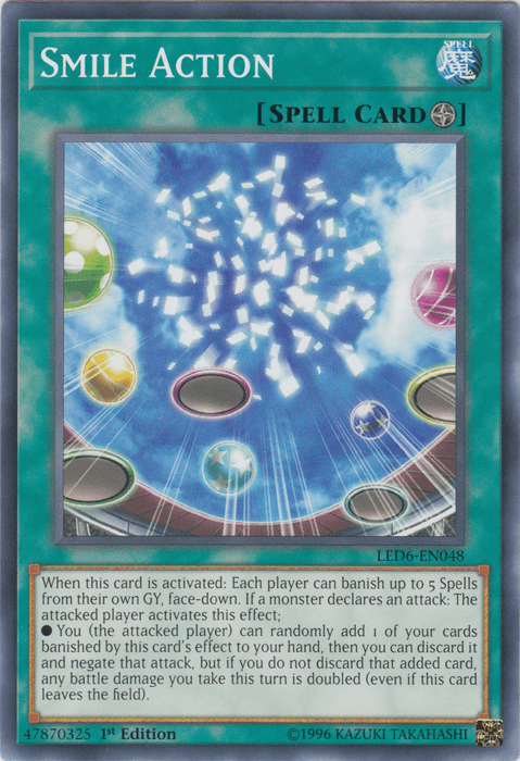 Smile Action [LED6-EN048] Common - Josh's Cards