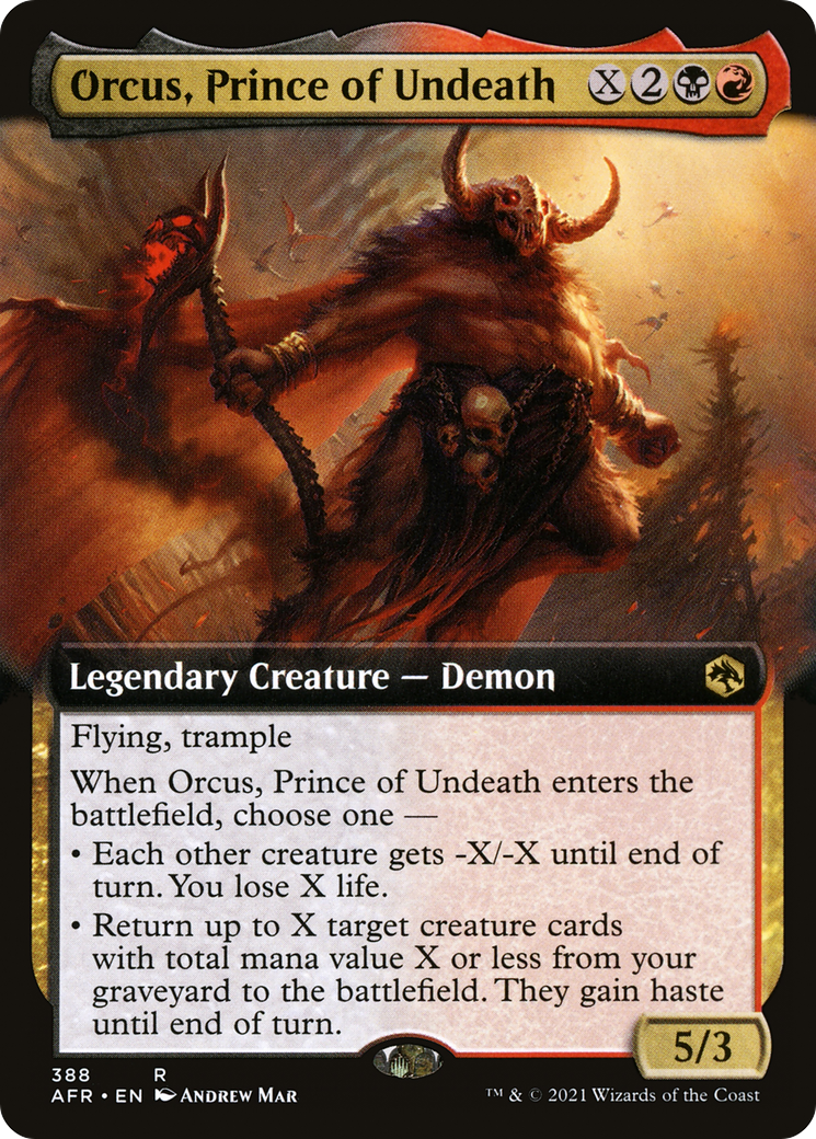 Orcus, Prince of Undeath (AFR-388) - Adventures in the Forgotten Realms: (Extended Art)