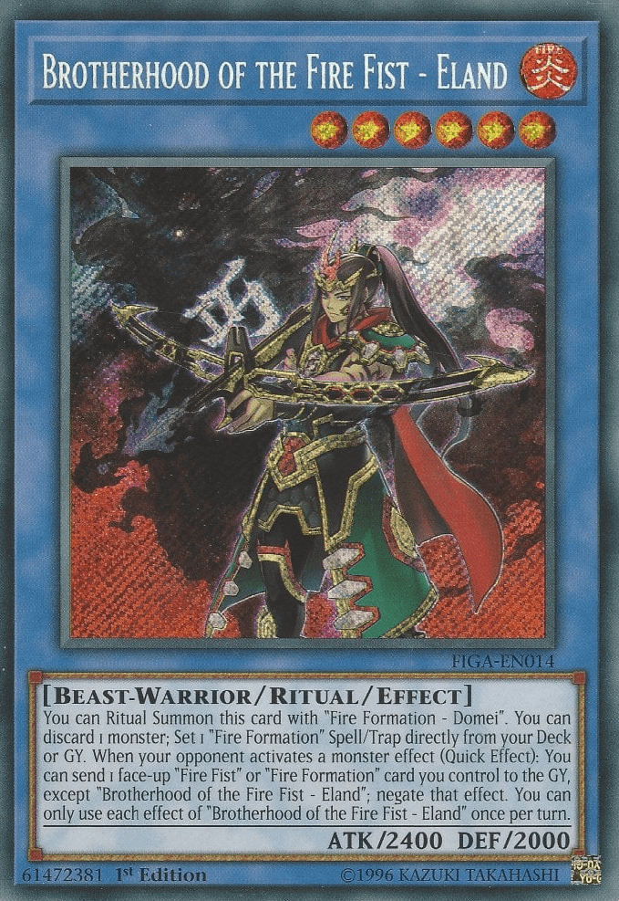 Brotherhood of the Fire Fist - Eland [FIGA-EN014] Secret Rare - Josh's Cards
