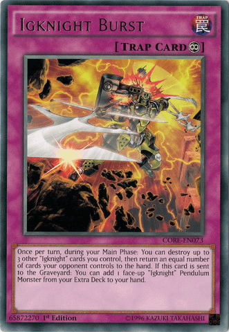 Igknight Burst [CORE-EN073] Rare - Josh's Cards