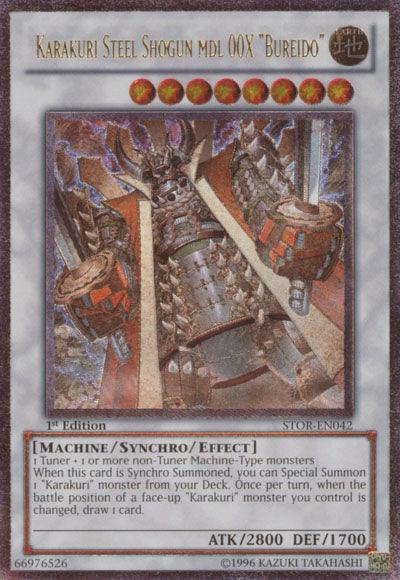 Karakuri Steel Shogun mdl 00X "Bureido" [STOR-EN042] Ultimate Rare - Josh's Cards