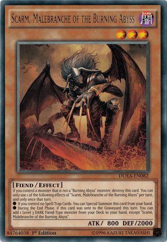 Scarm, Malebranche of the Burning Abyss [DUEA-EN082] Rare - Josh's Cards
