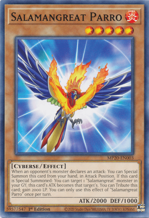 Salamangreat Parro [MP20-EN003] Common - Josh's Cards