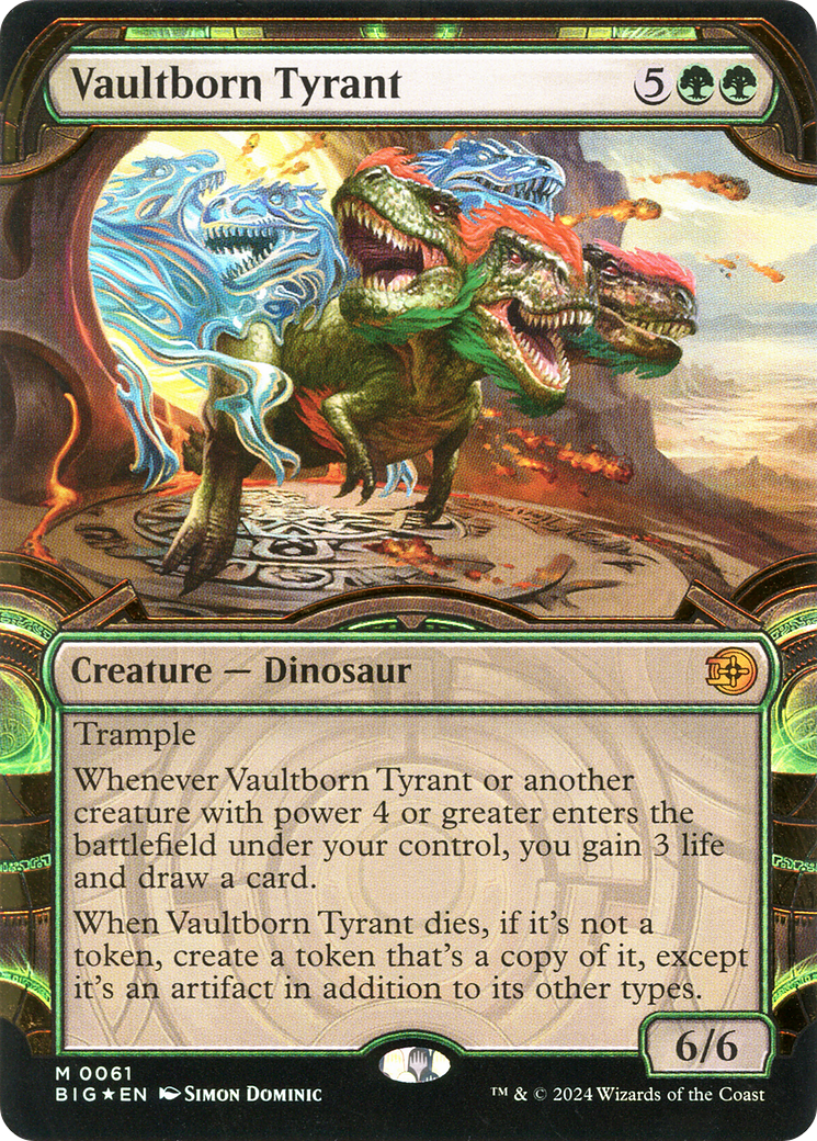 Vaultborn Tyrant (BIG-061) - The Big Score: (Showcase) Foil