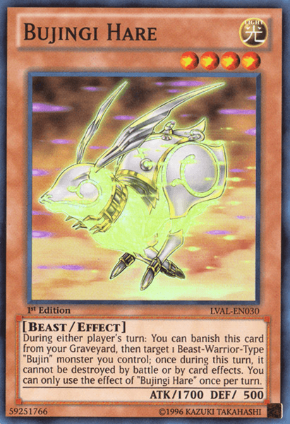 Bujingi Hare [LVAL-EN030] Super Rare - Josh's Cards