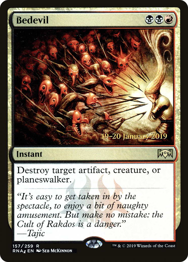 Bedevil (PRE-157S) - Ravnica Allegiance Promos Foil