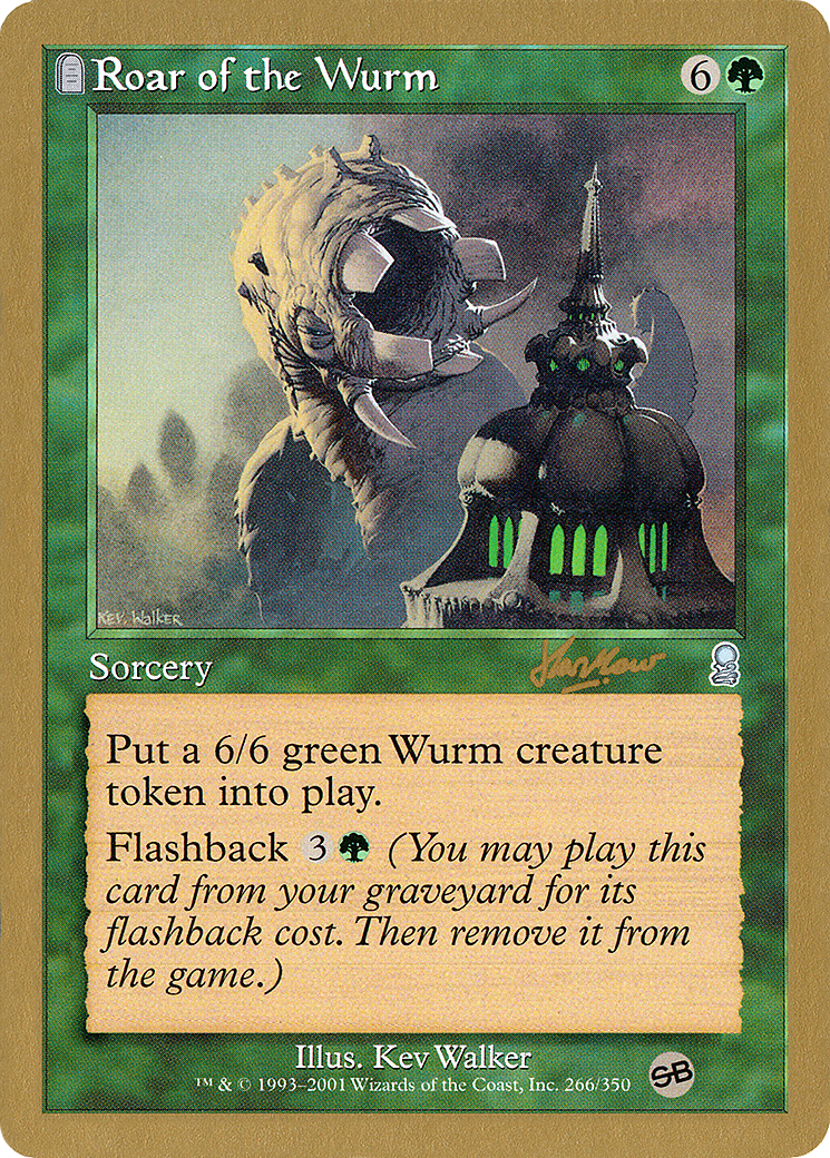 Roar of the Wurm (WCD-SHH266SB) - World Championship Decks 2002: (tombstone)