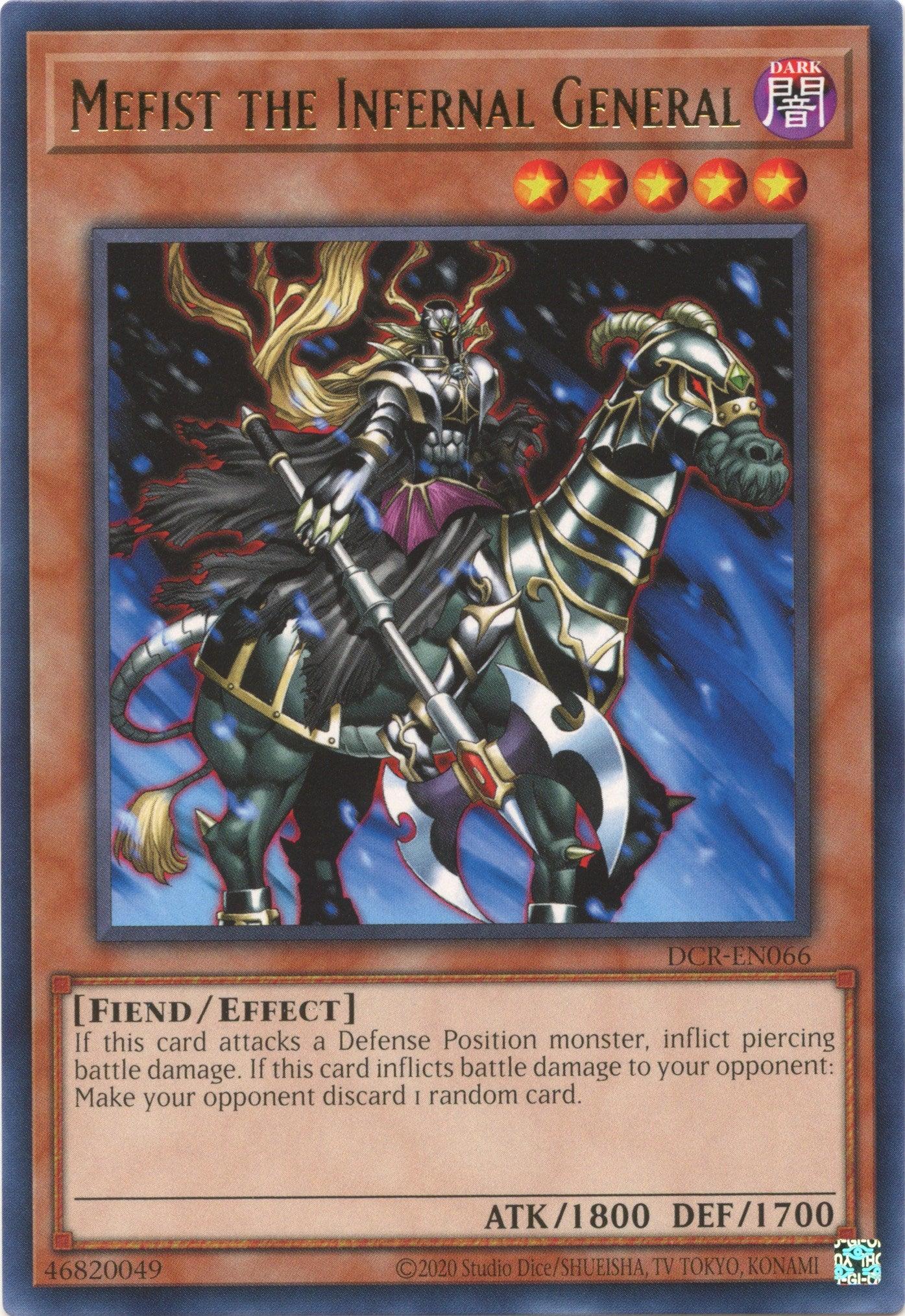 Mefist the Infernal General (25th Anniversary) [DCR-EN066] Rare - Josh's Cards