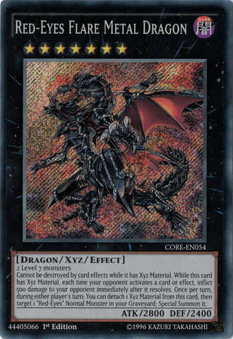 Red-Eyes Flare Metal Dragon [CORE-EN054] Secret Rare - Josh's Cards