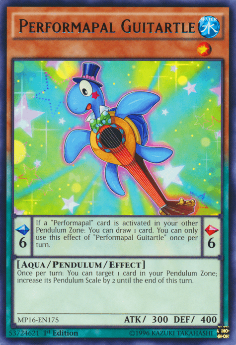 Performapal Guitartle [MP16-EN175] Rare - Josh's Cards