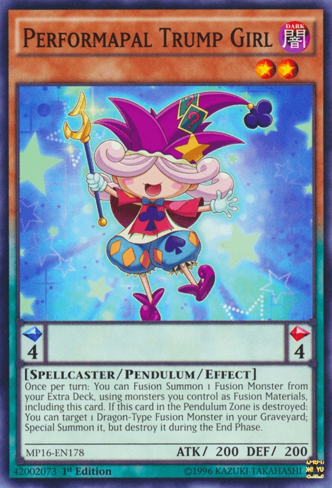 Performapal Trump Girl [MP16-EN178] Common - Josh's Cards