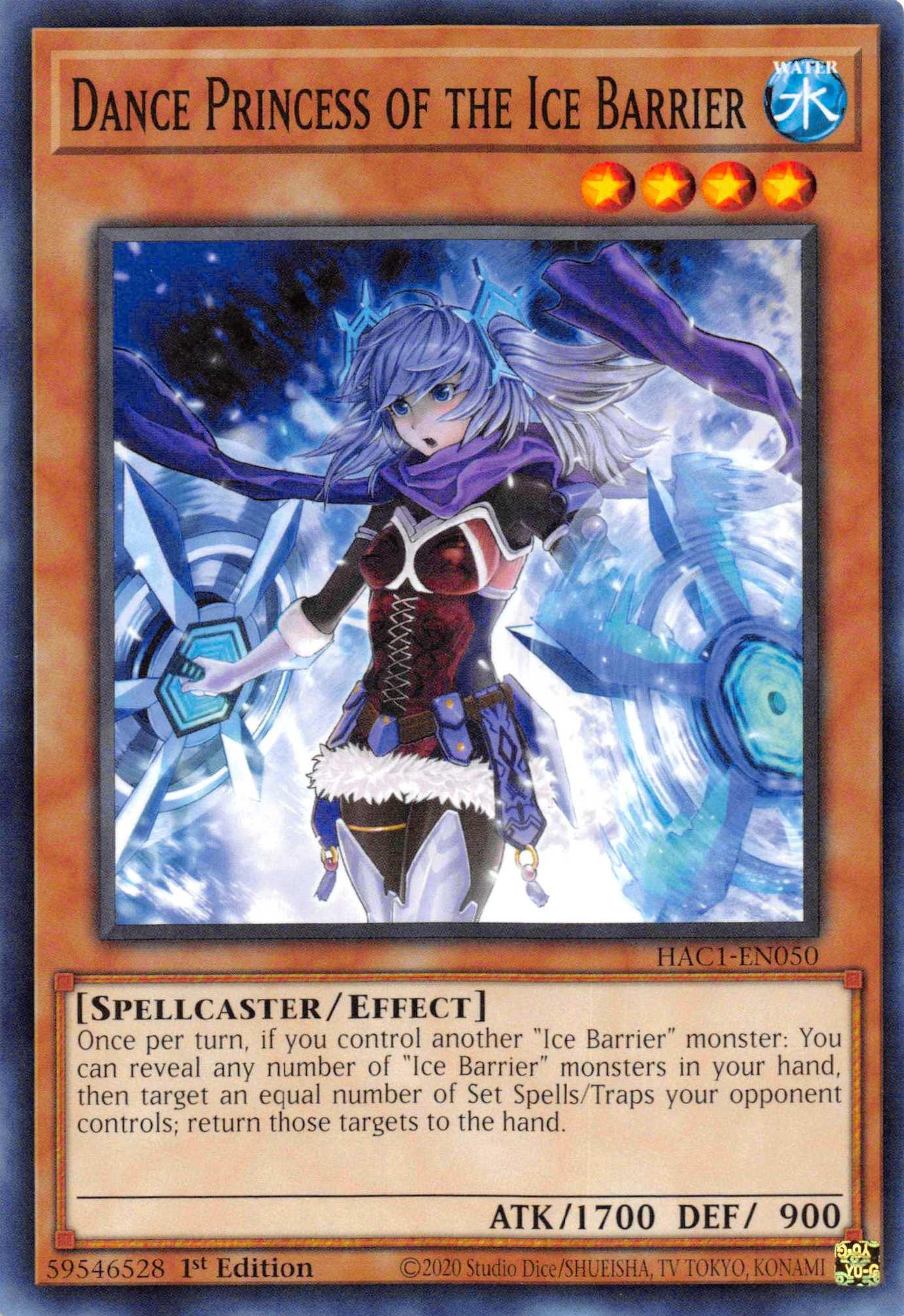 Dance Princess of the Ice Barrier [HAC1-EN050] Common - Josh's Cards