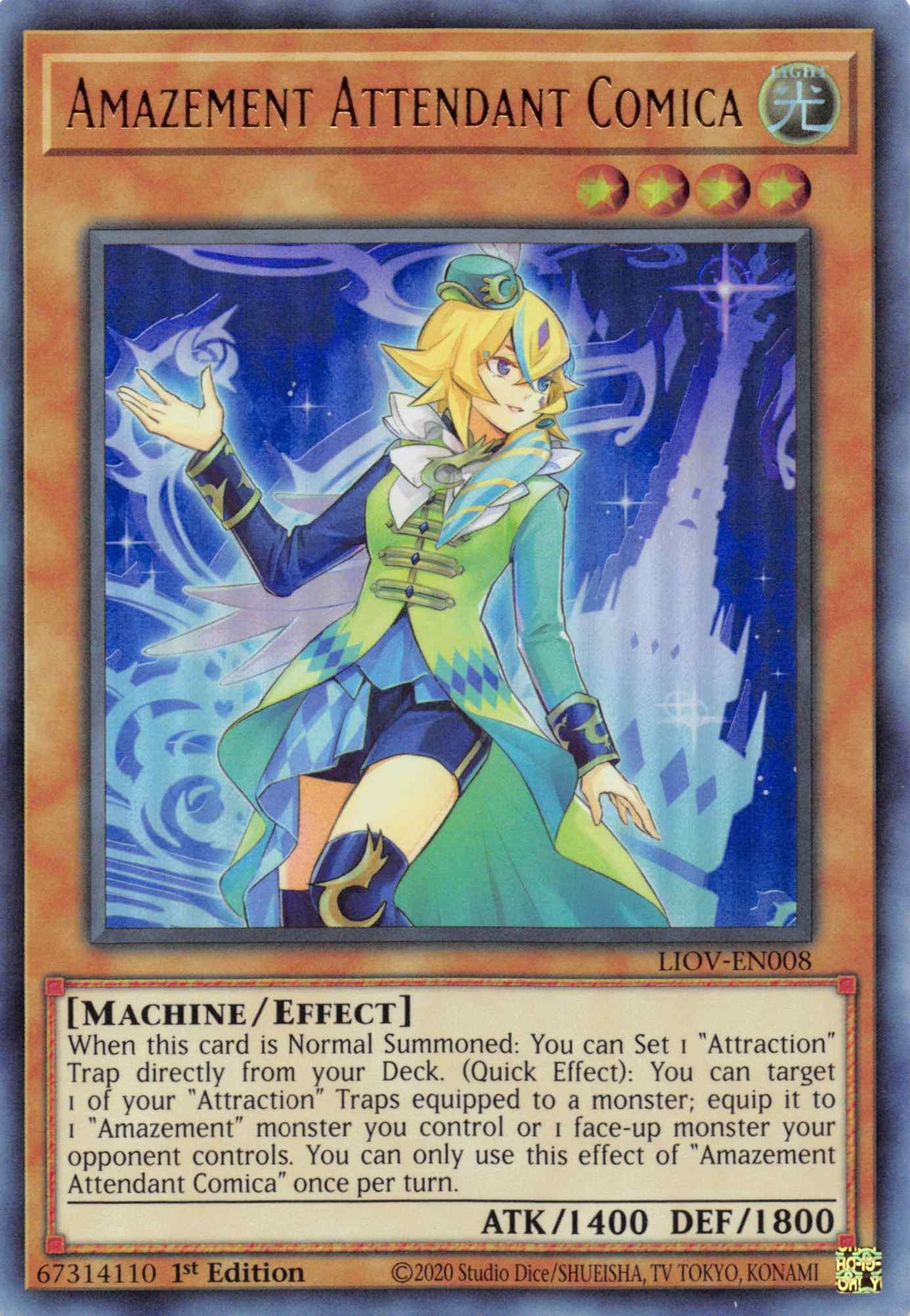 Amazement Attendant Comica [LIOV-EN008] Ultra Rare - Josh's Cards