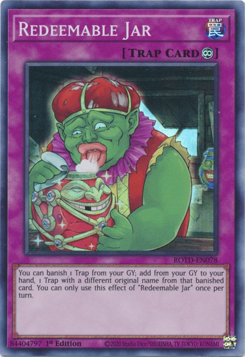Redeemable Jar [ROTD-EN078] Super Rare - Josh's Cards