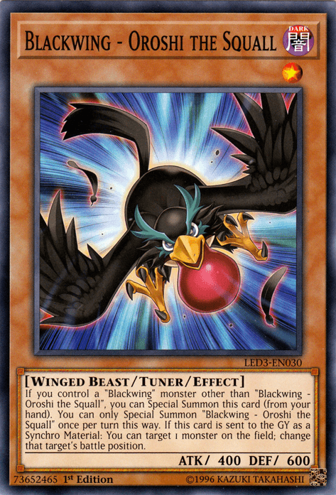 Blackwing - Oroshi the Squall [LED3-EN030] Common - Josh's Cards