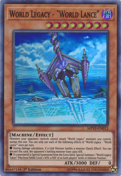 World Legacy - "World Lance" [MP19-EN012] Super Rare - Josh's Cards