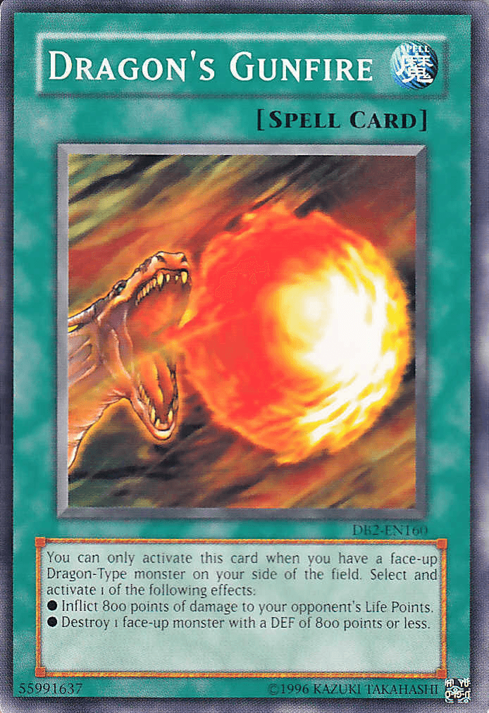 Dragon's Gunfire [DB2-EN160] Common - Josh's Cards